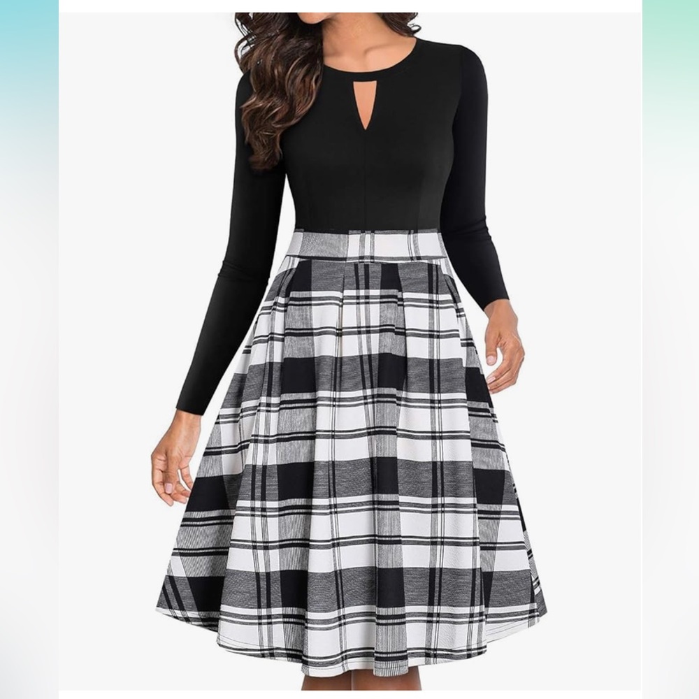 A Line Flared Dress with Pockets